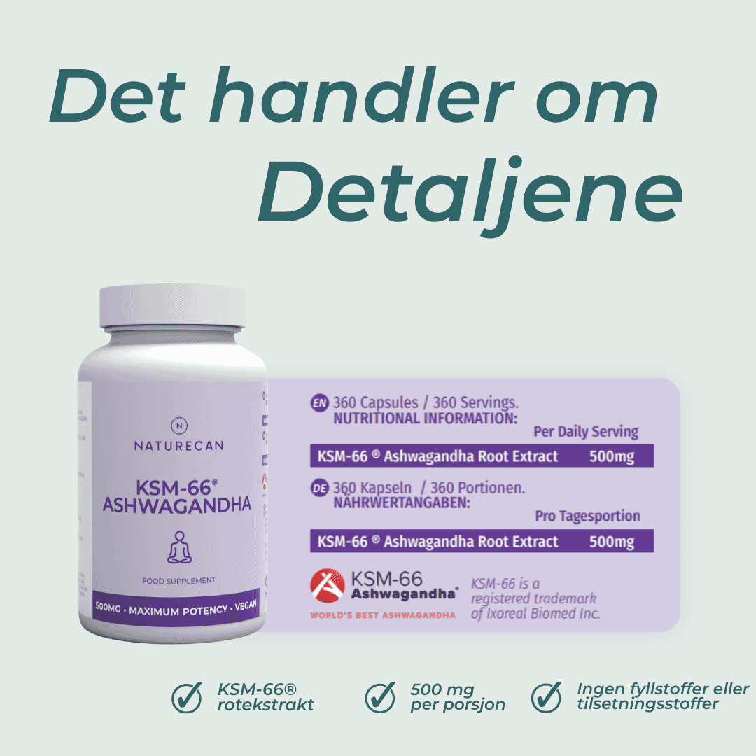 detaljene KSM-66® Ashwagandha
