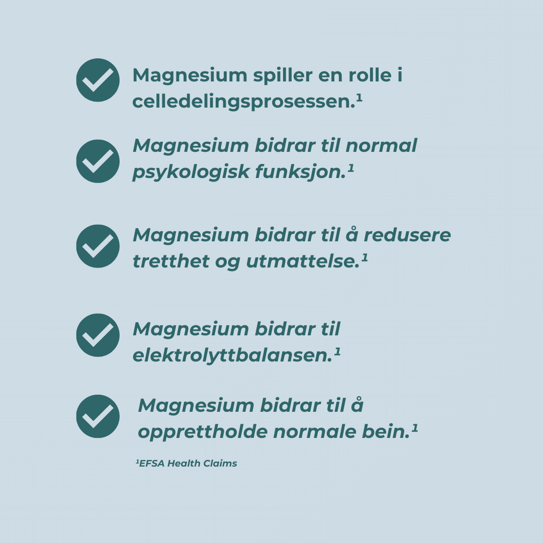 magnesium fordele