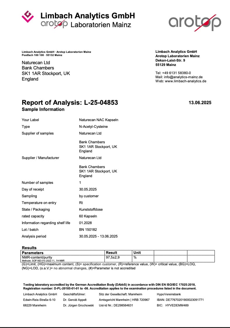 NAC Laboratorierapport