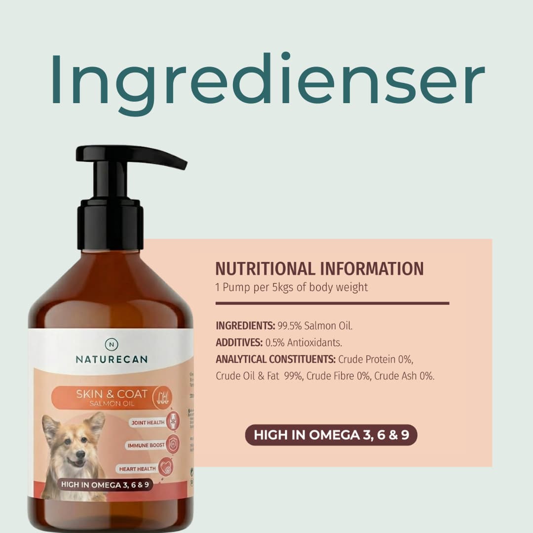 lakseolje hund ingredienser