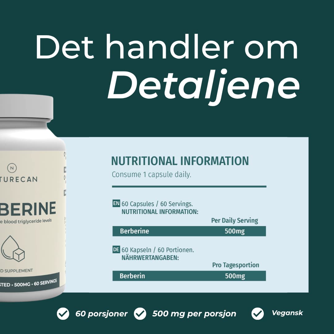 berberine nutritional information