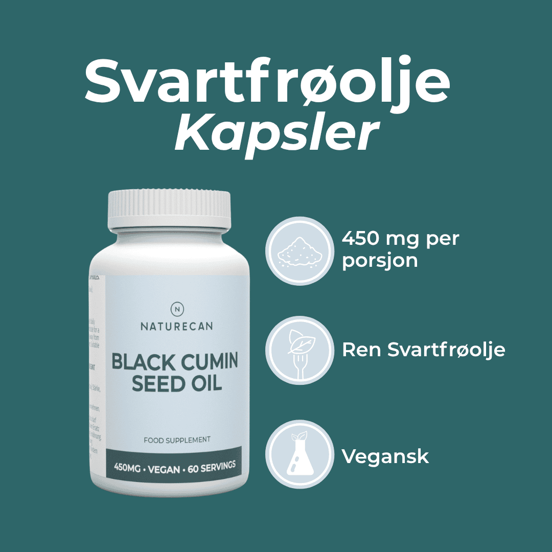 Svartfrøolje kapsler