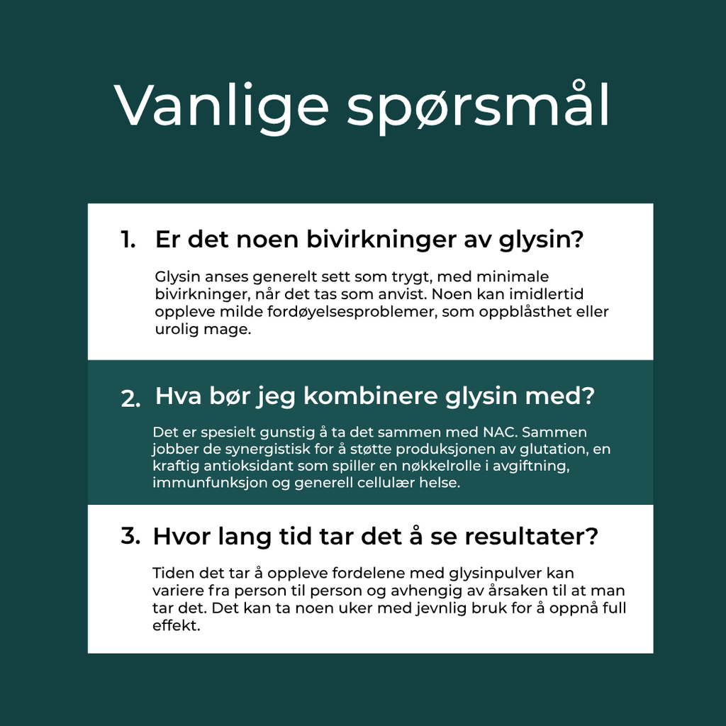biirkninger av glysin