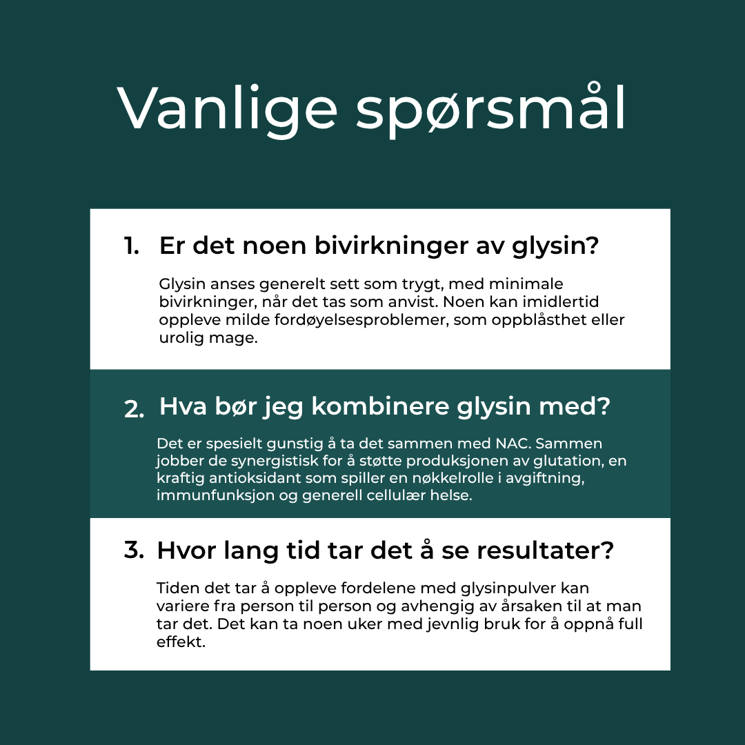 biirkninger av glysin