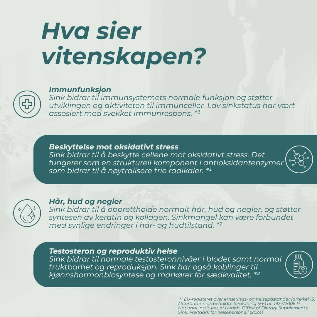 hva er sink bra for