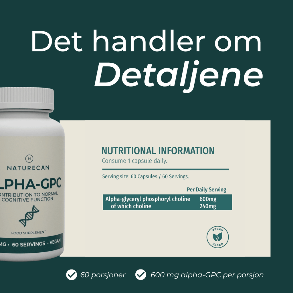 nutritional information alpha gpc