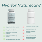 hvorfor naturecan Vitamin D3 og K2