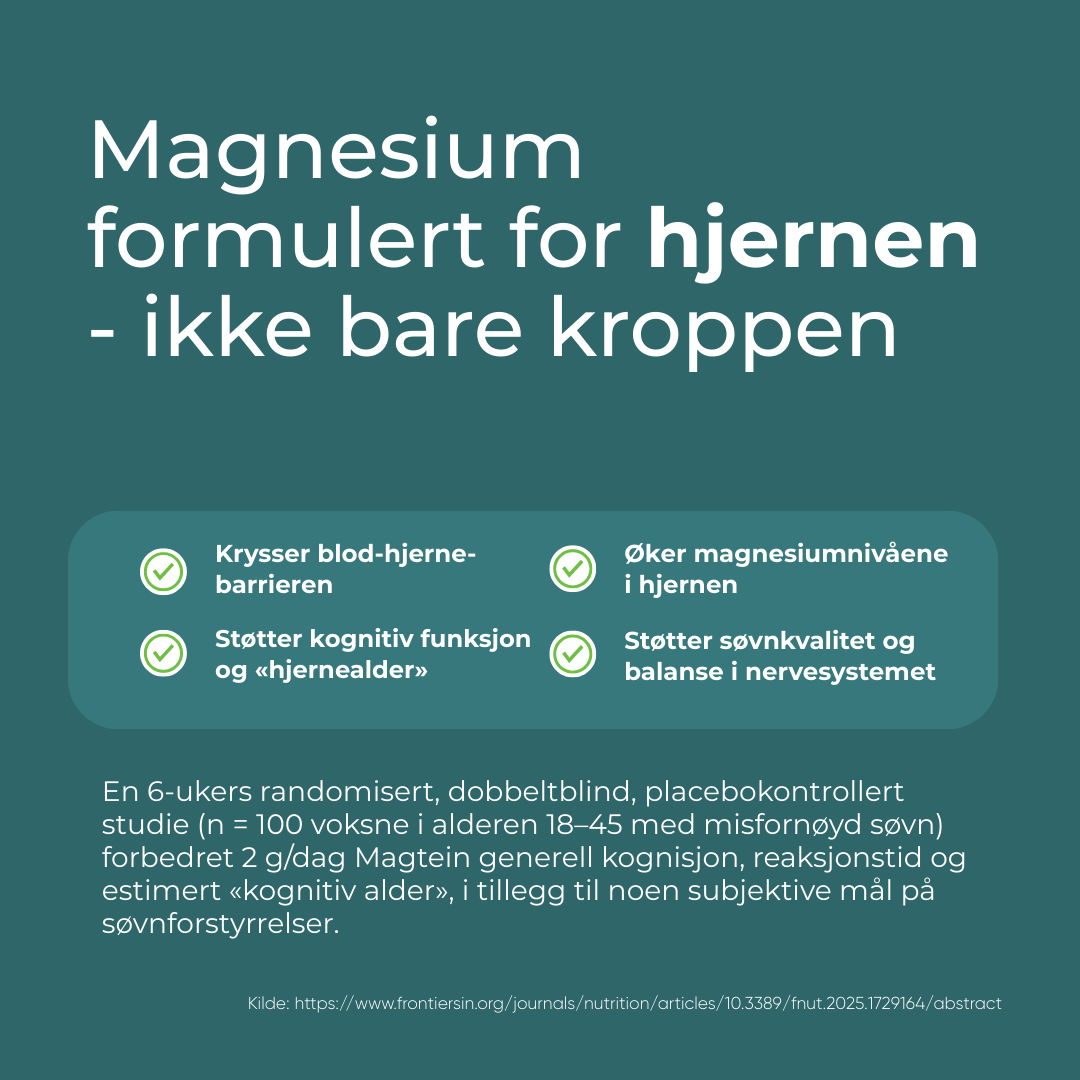 Magnesium L-Threonate for hjernen