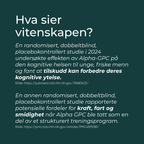 hva sier vitenskapen om alpha gpc