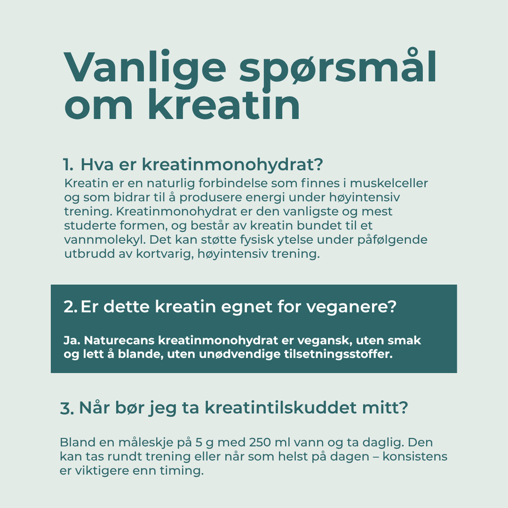 hva re Kreatin Monohydrat