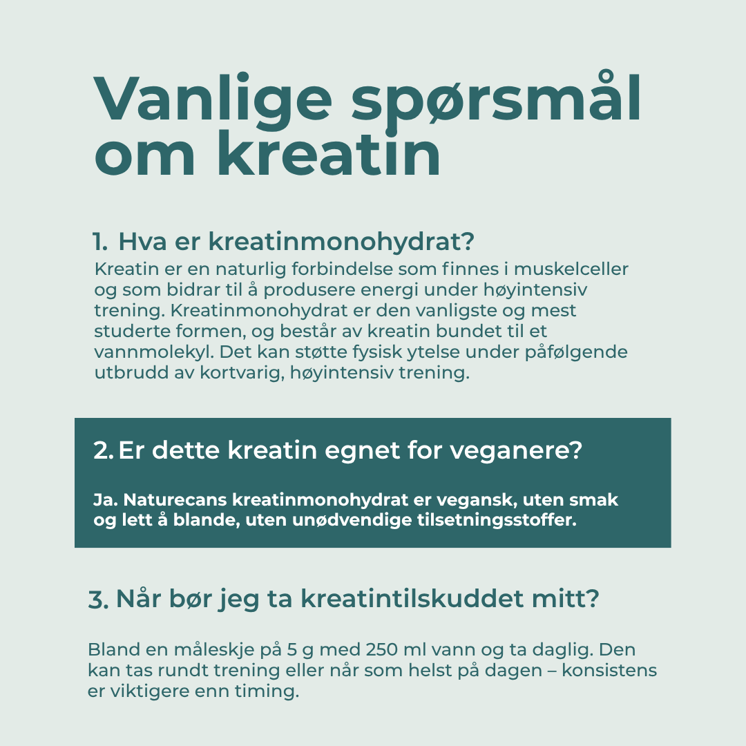 hva re Kreatin Monohydrat