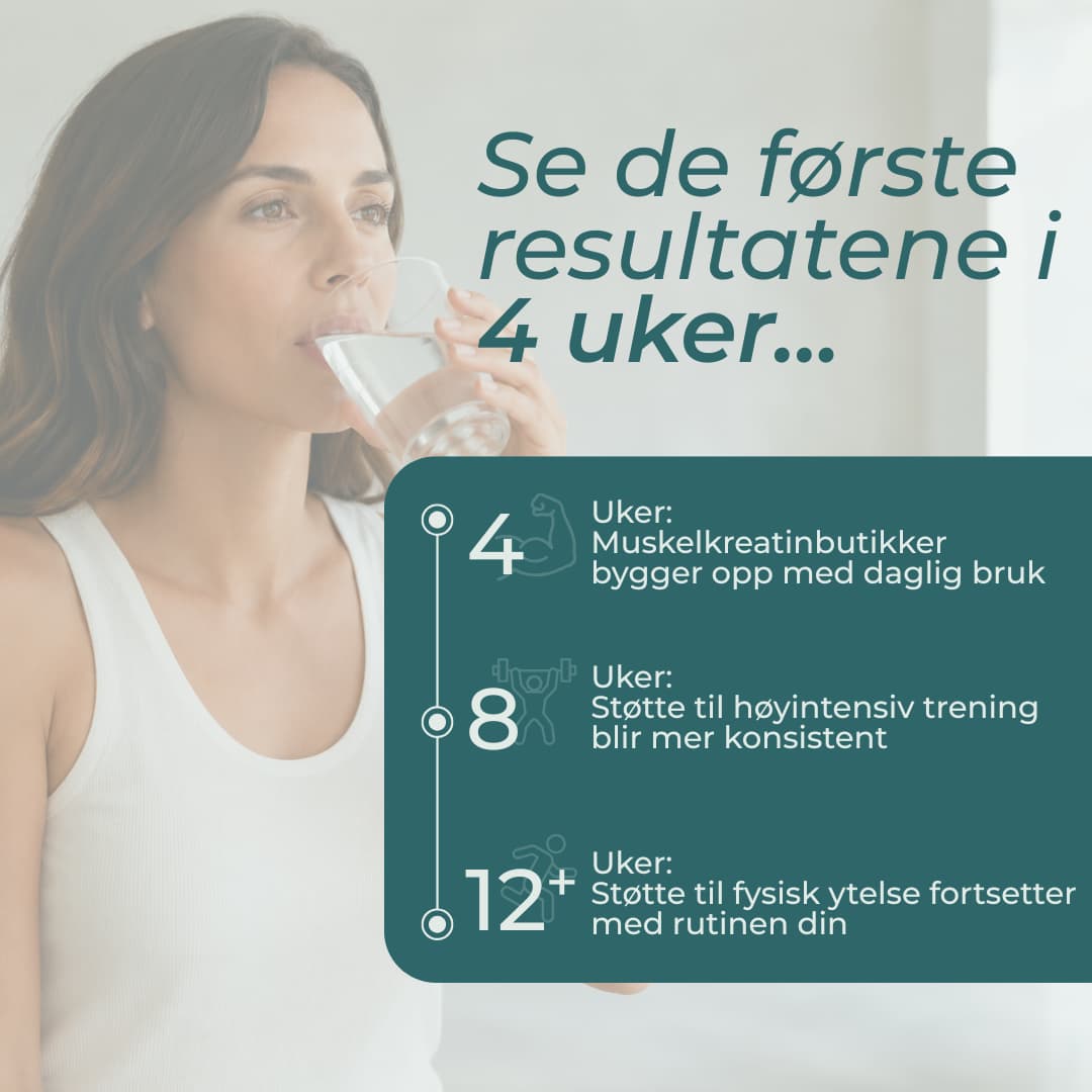 4 uker Kreatin 