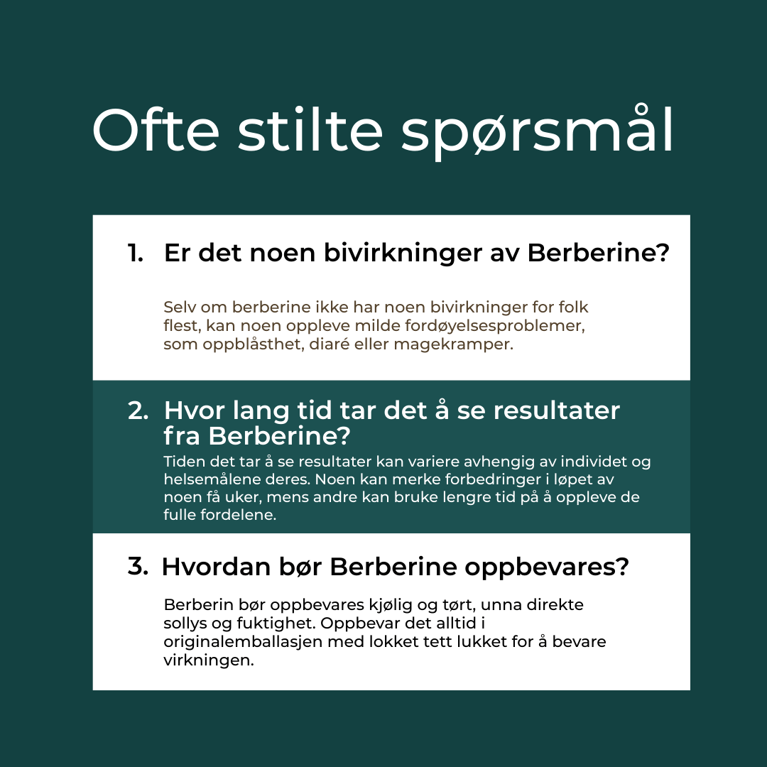 bivirkninger av berberine