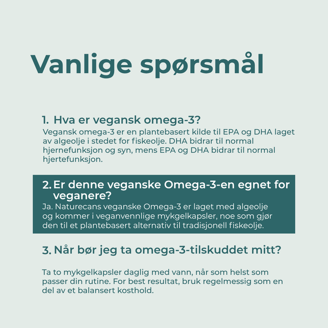 hva er Vegansk Omega-3