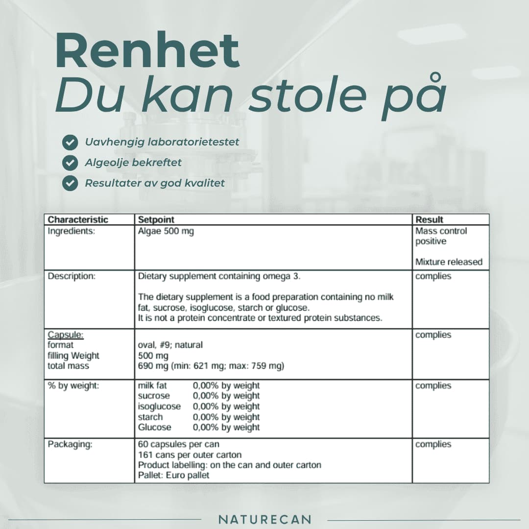 renhet Vegansk Omega-3