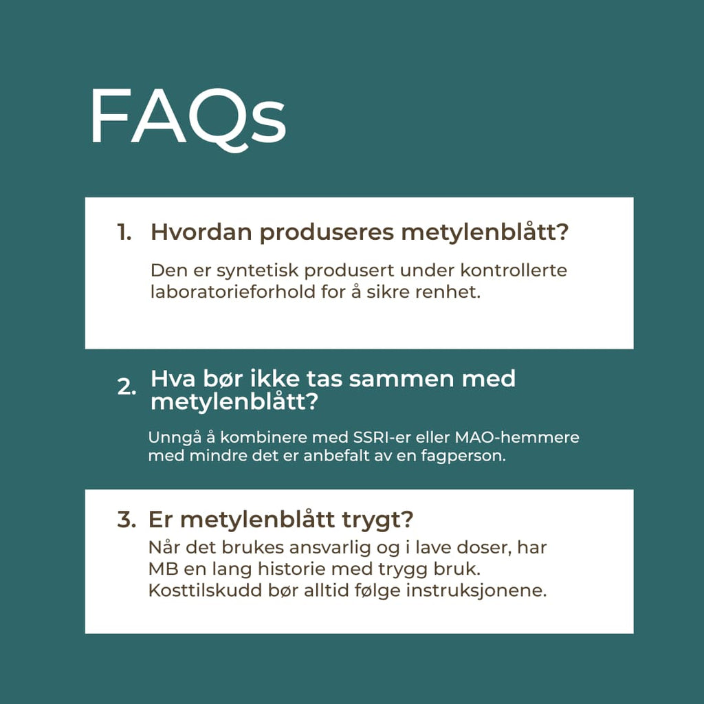 faqs methylene blue