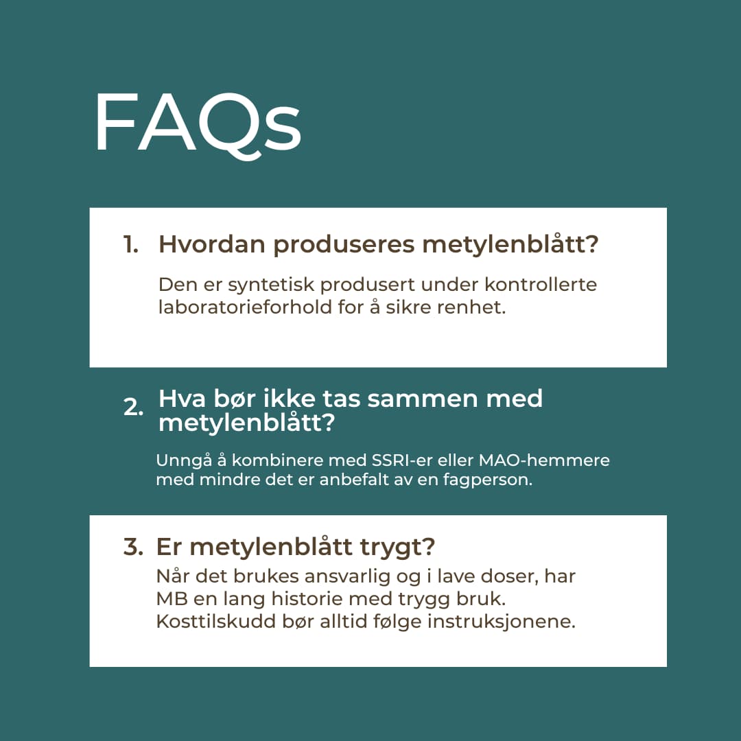 faqs methylene blue