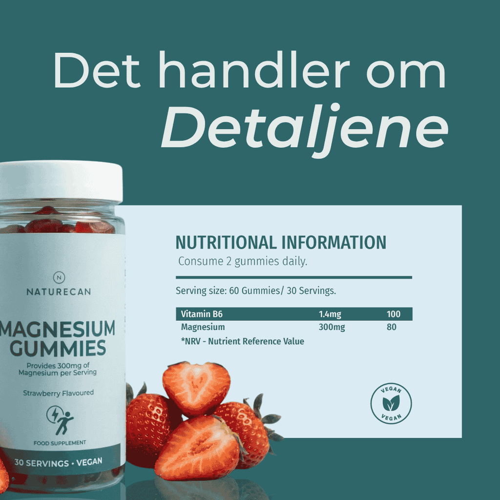 detaljene om Magnesium Gummier