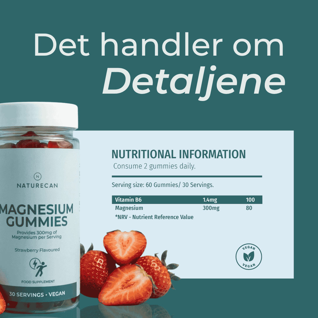 detaljene om Magnesium Gummier