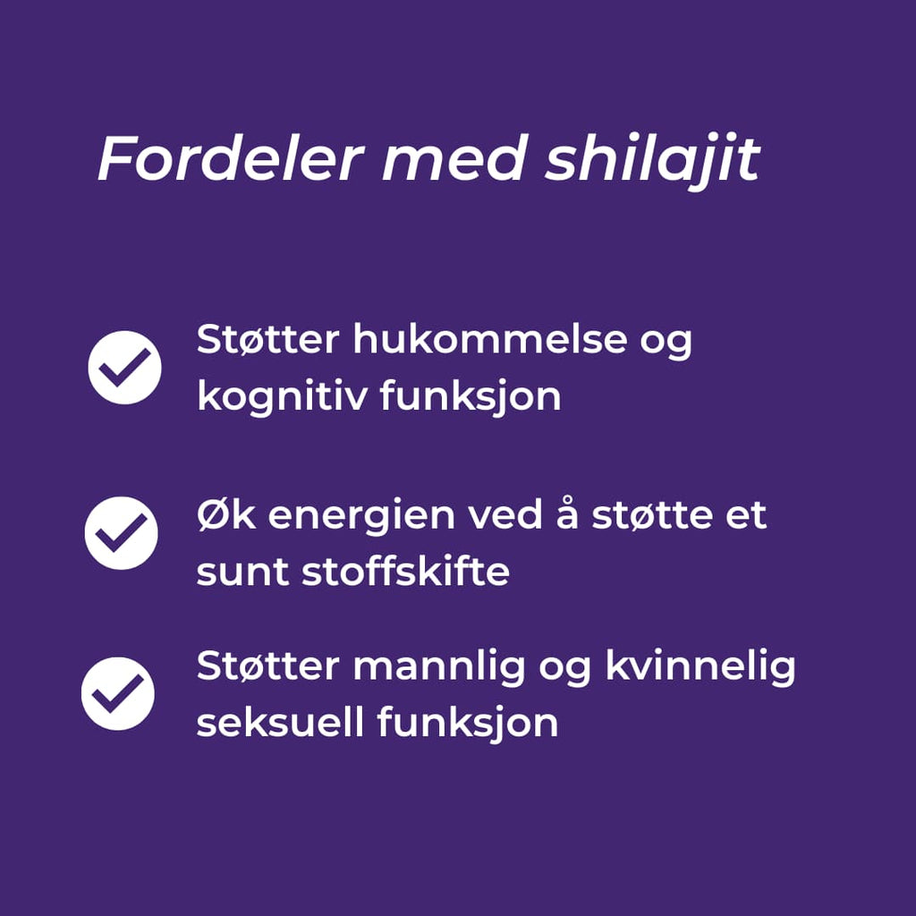 shilajit fordeler