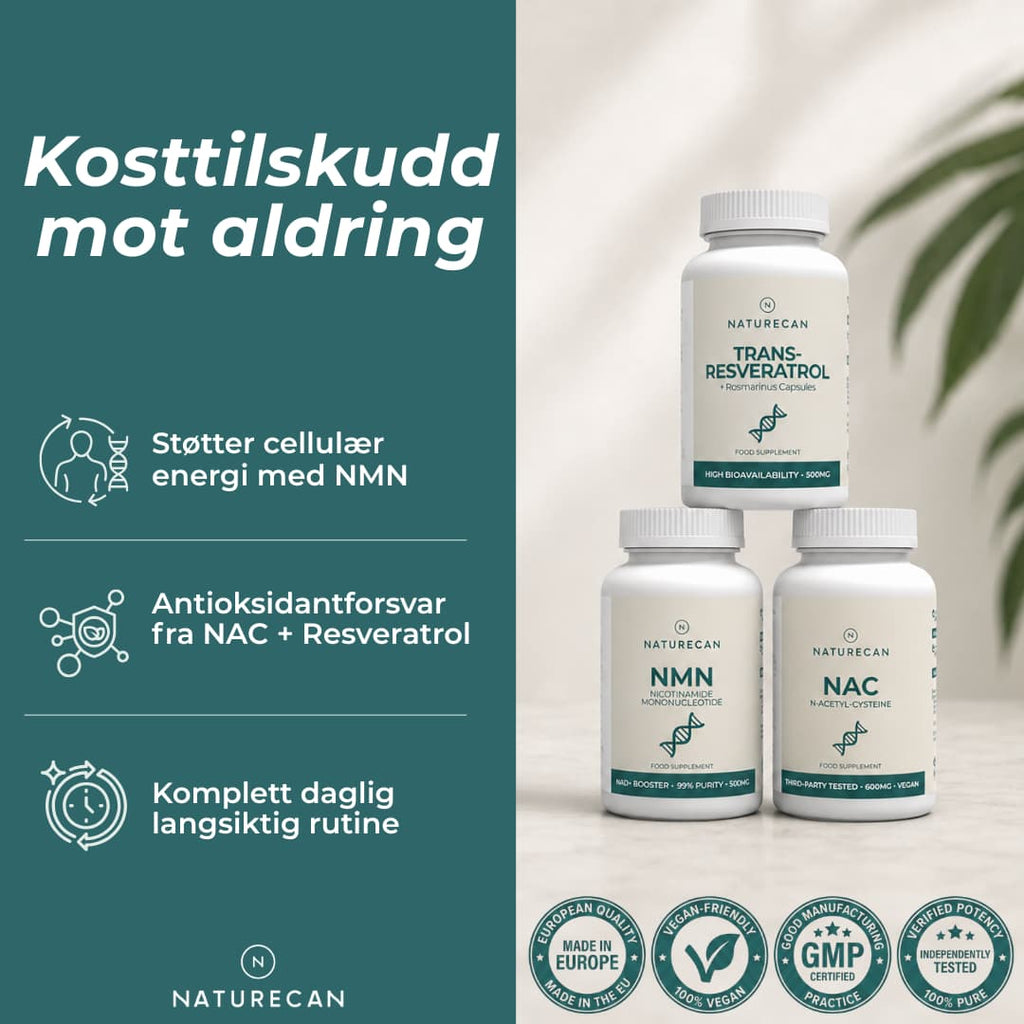 Kosttilskudd mot aldring pakke
