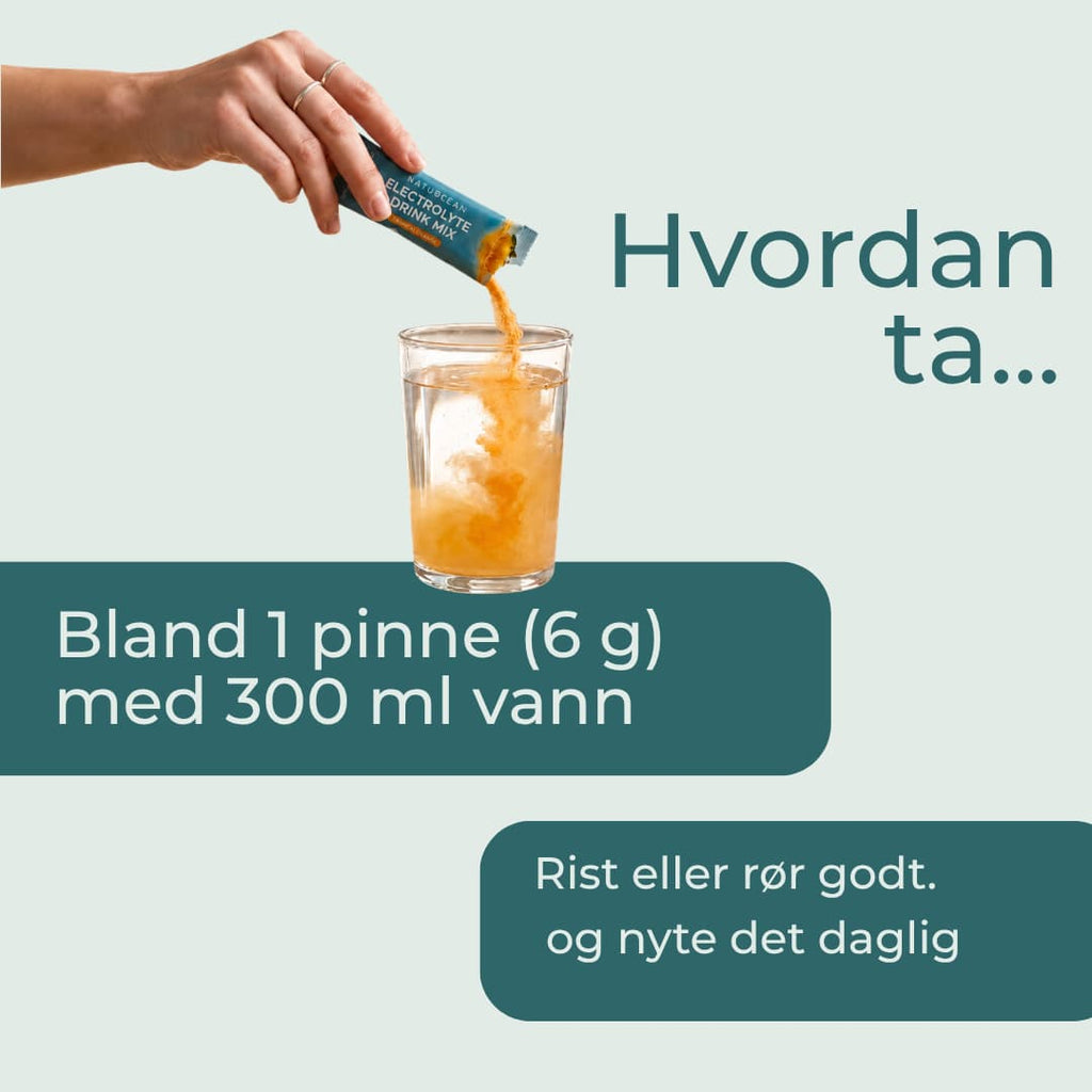 hvordan ta Elektrolyttpulver