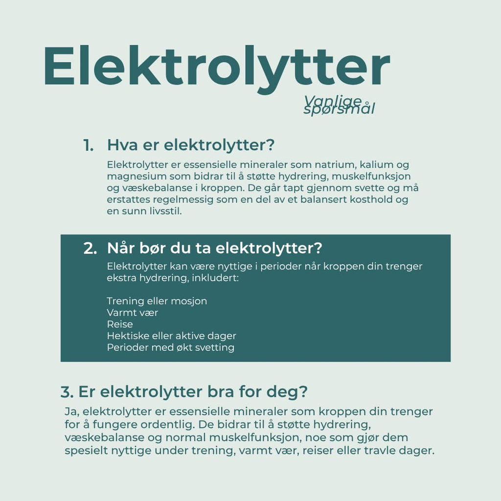 Elektrolyttpulver faqs
