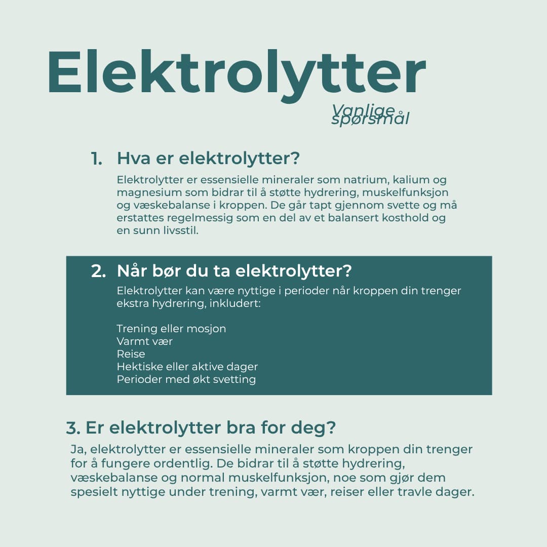 Elektrolyttpulver faqs